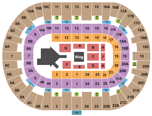 Pechanga Arena WWE Seating Chart