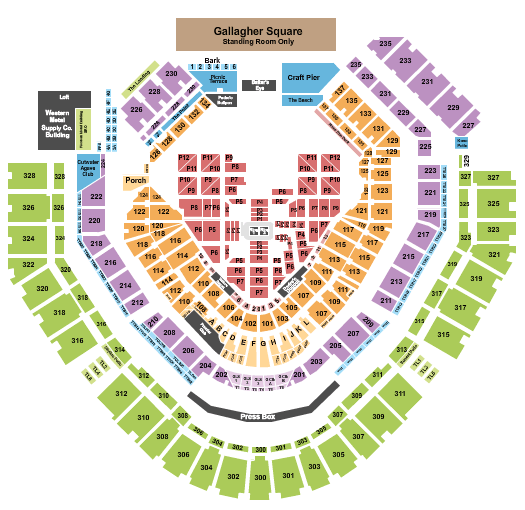 Petco Park WWE Seating Chart